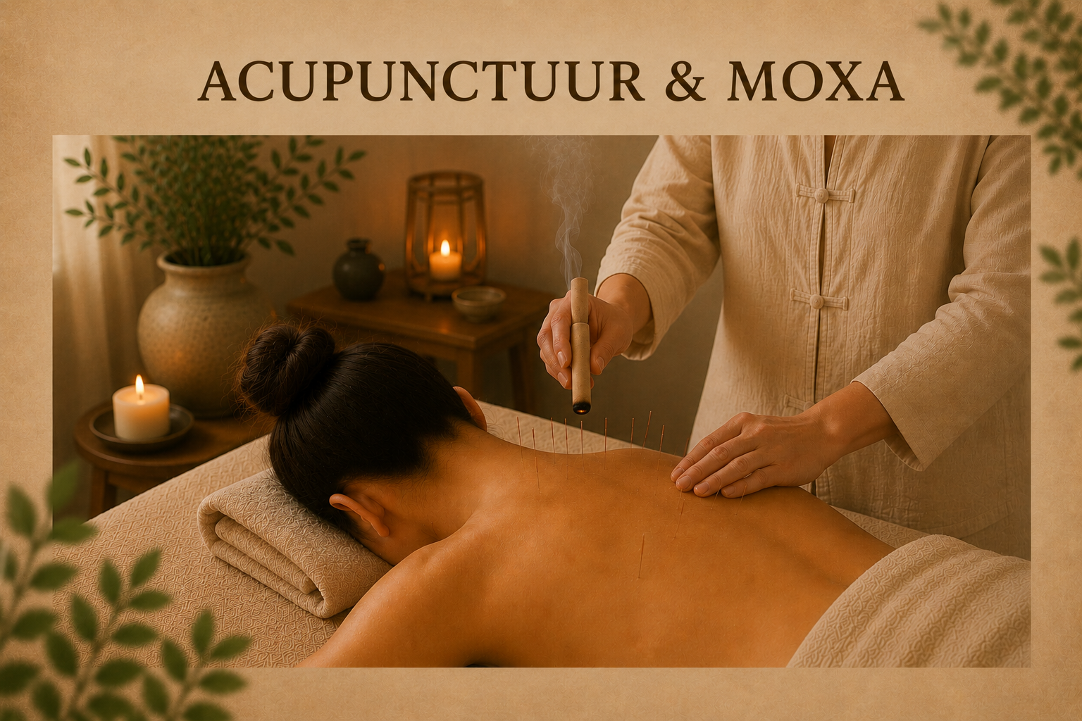 Acupunctuur en moxa bij BlissFully Zen Rhoon